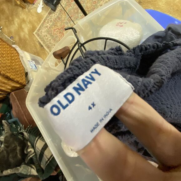 Old Navy Babydoll Top Women's Plus 4x Blue Smocked Back Peasant Boho Cottagecore - Picture 8 of 10